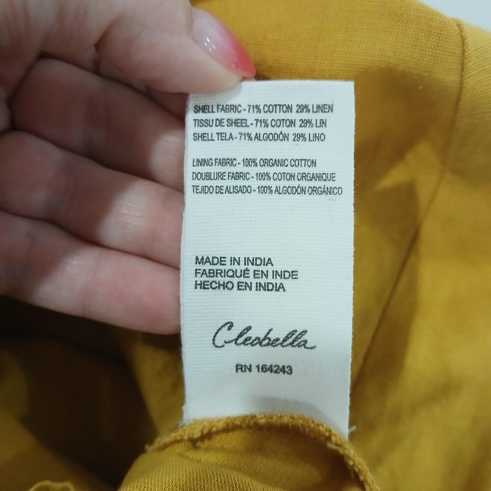 Cleobella Dress Womens Extra Small Aurelia Maxi Yellow Maxi Halter NWT Revolve - Picture 7 of 9
